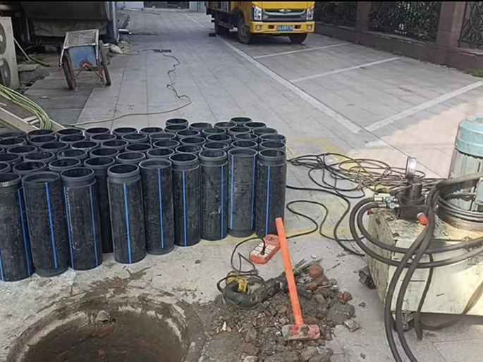 弋江PE置换管厂家 DN315置换管 非开挖管短管置换